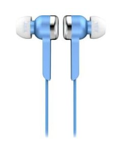 IQ Sound Digital Stereo Earphones - Stereo - Blue - Wired - Earbud - Binaural - In-ear - 4 ft Cable