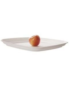 Eco-Products Regalia Servingware Trays, 14in x 14in, White, Pack Of 100 Trays