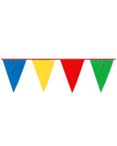 Amscan Large Outdoor Plastic Pennant Banner, 120ft, Multicolor