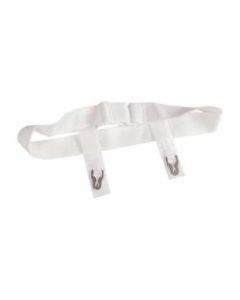 DMI Sanitary Belts With Adjustable Slide Closures, White, Pack Of 12