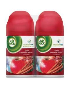 Air Wick Freshmatic Refill Apple/Cinnamon 2-pack - Spray - 6.17 oz - Apple Cinnamon - 60 Day - 6 / Carton - Odor Neutralizer