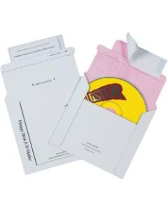 Tyvek Lined CD Mailers, 5in x 5in, White, Pack Of 100