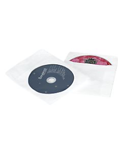 Tyvek Windowed CD Sleeves, 5in x 5in, Case of 500