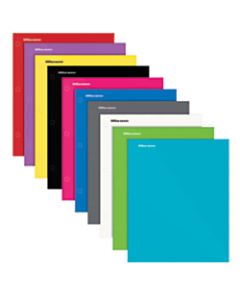Office Depot Brand Laminated Paper Port, 9in x 11in, 100-Sheet Capacity, Assorted Colors
