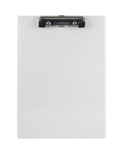 Saunders 96% Recycled Plastic Clipboard With Spring Clip, 8 1/2in x 11in, Pearl