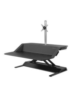 Fellowes Lotus Sit-Stand Workstation With Single Arm Kit, Black