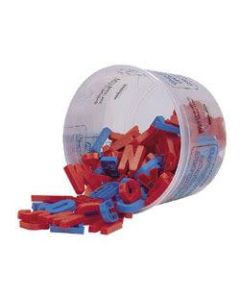 Pacon Magnetic Letters, Plastic, Uppercase, 2in, Red/Blue, Box Of 108