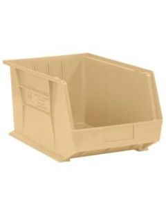 Office Depot Brand Plastic Stack & Hang Bin Boxes, Small Size, 5 3/8in x 4 1/8in x 3in, Ivory, Pack Of 24