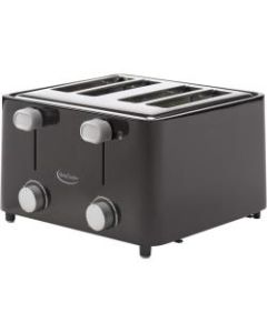Betty Crocker BC-2626CB Toaster - 1480 W - Toast, Bagel - Black, Metal