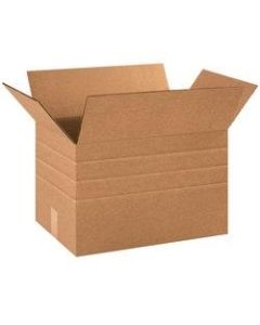 Office Depot Brand Multi-Depth Corrugated Cartons, 12in x 18in x 12in, Kraft, Pack Of 25