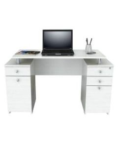 Inval Laura Standard Computer Desk, Washed Oak