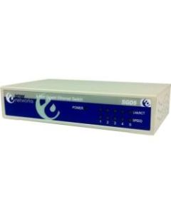 Amer SGD5 Ethernet Switch - 5 Ports - Gigabit Ethernet, Fast Ethernet - 10/100/1000Base-T - 2 Layer Supported - AC Adapter - Twisted Pair - Desktop - Lifetime Limited Warranty