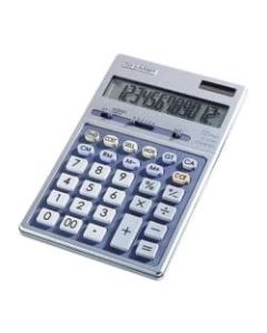 Sharp Calculators Sharp EL339HB Desktop Display Calculator - Auto Power Source Switching - 12 Digits - LCD - Battery/Solar Powered - 1 - Button Cell - 6.9in x 4.3in x 0.7in - Metal - 1 Each