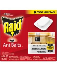 Raid Ant Baits - Ants - 0.24 oz - Tan - 8 / Box