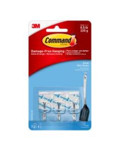 3M Command Utensil Removable Plastic Hooks, Small, Clear, Pack Of 3