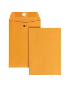 Office Depot Brand 6in x 9in Manila Envelopes, Clasp Closure, Brown Kraft, Box Of 100