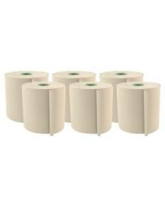 Cascades For Tandem 1-Ply Paper Towels, 100% Recycled, Ivory, 775ft Per Roll, Pack Of 6 Rolls
