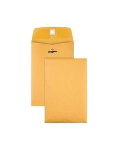 Office Depot Brand 6-1/2in x 9-1/2in Manila Envelopes, Clasp Closure, Brown Kraft, Box Of 100