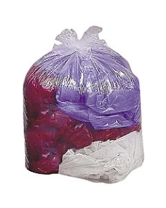 Genuine Joe Super Hexene Clear Trash Can Liners, 30 Gallons, 30in x 36in, Box Of 250