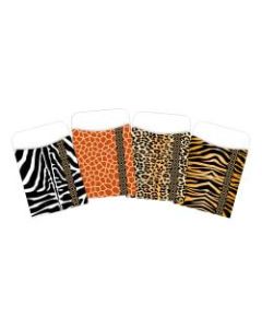 Barker Creek Africa Safari Library Pocket Sets, 3-1/2in x 5-1/8in, Assorted Colors, Pack Of 4 Sets