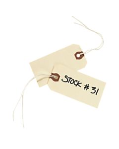 Avery Manila "G" Shipping Tags - 3.75in Length x 1.87in Width - Rectangular - String Fastener - 1000 / Box - Manila