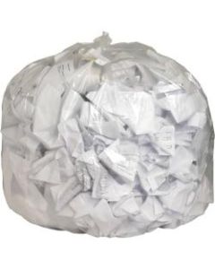 Genuine Joe Clear Flat-Bottom Trash Can Liners, 56 Gallons, Box Of 100