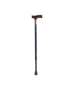 DMI Adjustable Derby Top Aluminum Folding Walking Cane, 40in, Cyclone Blue