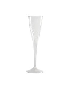 Classicware Clear Plastic Champagne Flutes, 5 Oz., Pack Of 100