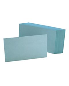 Oxford Color Index Cards, Unruled, 3in x 5in, Blue, Pack Of 100