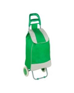 Honey-Can-Do Rolling Knapsack Bag Cart With Handle, 39 3/8in x 13 3/8in x 10 1/4in, Green