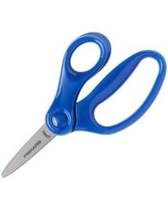 Fiskars 5in Pointed-tip Kids Scissors - 5in Overall LengthSafety Edge Blade - Pointed Tip - Blue - 1 / Each