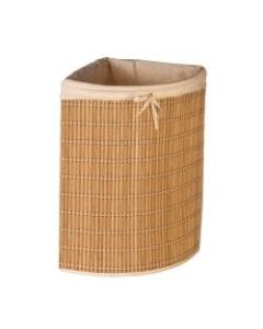 Honey-Can-Do Wicker Corner Hamper, Natural