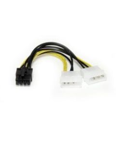 StarTech.com 6in LP4 to 8 Pin PCI Express Video Card Power Cable Adapter - 8 pin internal power (M) - 4 pin ATX12V (M) - 15.2 cm