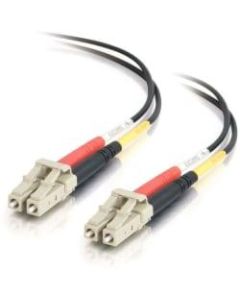 C2G-10m LC-LC 62.5/125 OM1 Duplex Multimode Fiber Optic Cable (Plenum-Rated) - Black - Fiber Optic for Network Device - LC Male - LC Male - 62.5/125 - Duplex Multimode - OM1 - Plenum-Rated - 10m - Black