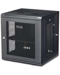 StarTech.com Wallmount Server Rack Cabinet - Hinged Enclosure - Wallmount Network Cabinet - Up to 17 in. Deep - 12U - Wall-mount your server equipment flush against the wall with this 12U server rack