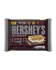 Hersheys Milk Chocolate Bars, 1.55 Oz, 6 Bars Per Bag, Pack Of 2 Bags