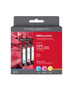 Office Depot Brand ODCLI251MP Remanufactured Ink Cartridge Replacement For Canon CLI-251