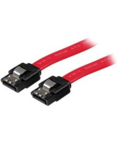 StarTech.com StarTech.com 24in Latching SATA Cable - M/M - Serial ATA / SAS cable - Serial ATA 150/300 - 7 pin Serial ATA - 7 pin Serial ATA - 61 cm - Male SATA - Male SATA - 24 - Red