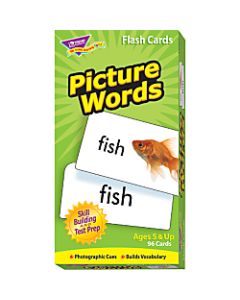 Trend Skill Drill Flash Cards, Picture Words, Set Of 96