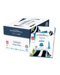 Hammermill Paper, Copy Plus, 3-Hole Punched, Letter Size (8 1/2in x 11in), 20 Lb, Ream Of 500 Sheets, Case Of 10 Reams