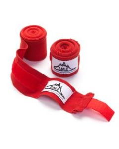 Black Mountain Products Professional-Grade Boxing/MMA Hand Wrist Wraps, 140in, Red, Pack Of 2