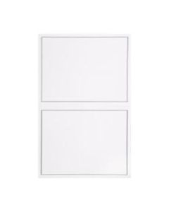 Gartner Studios Response Cards, 4 1/4in x 5 1/2in, Platinum/White, Pack Of 50