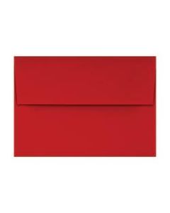 LUX Invitation Envelopes, A1, Gummed Seal, Holiday Red, Pack Of 50