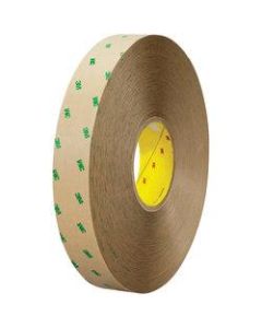3M 9505 Adhesive Transfer Tape, 3in Core, 1in x 60 Yd., Clear, Case Of 36