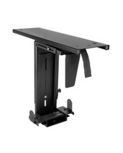 Mount-It! MI-7156 Adjustable Under-Desk Computer Mount, 20inH x 8inW x 6.8inD, Black