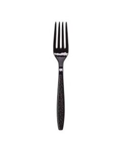 Sweetheart Heavyweight Plastic Forks, Black, Pack Of 1,000