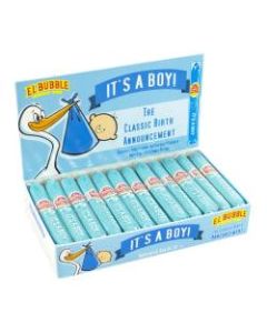 Concord Confections Its A Boy Blue Bubble Gum Cigar Box, 25.2 Oz, Pack Of 36 Gum Cigars