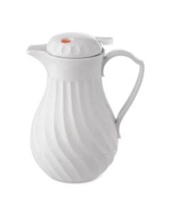 Hormel Swirl Design Carafe, 64 Oz., White
