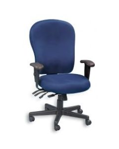 Raynor XL 4 x 4 Fabric Task Chair, Navy/Black