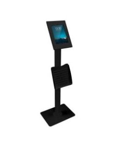 Mount-It MI-3770B Secure iPad Floor Stand With Document Holder, 49-1/8inH x 11-3/4inW x 15-3/4inD, Black